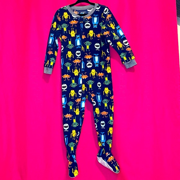 Carter's Pajamas Carters Monster Fleece Footed One Piece Sleeper
